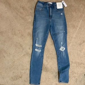 high rise jeans by Abercrombie & Fitch